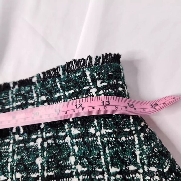 Ann Taylor Women's Size 0 Petite A Line Fringe Tweed Skirt New - Picture 3 of 8